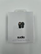 As new Sudio TOLV Wireless Bluetooth Earbuds in Black (Box sealed).