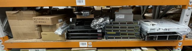 A quantity of assorted IT & Networking hardware including Cisco, HP and Sophos (All items untested,