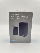 Five as new GoPro Fusion Dual Battery Charger + Battery Packs (P/N: ASDBC-001) (Boxes sealed).