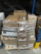 A pallet of assorted printer inks, toners, printer parts and related items (All items sold as seen).