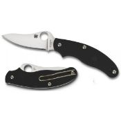 Spyderco UK Penknife - Black FRN Handle, Satin Drop Point Plain Edge (stock image).