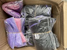 Seventy Russian Pointe Double Mesh Pointe Shoe Bags - Black, Pink/Purple and Purple/Black.