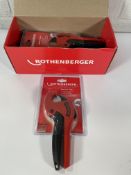 Four Rothenberger Rocut 26 TC Plastic Pipe Cutters 0-26mm.