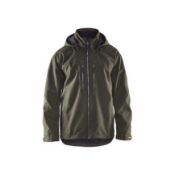 Blaklader 4890 Lightweight Lined Shell Jacket - Dark Olive Green/Black - M.