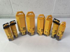 Eight packs of ten DeWalt Extreme Metal Drill Bits: DT5562, 61, 57 x 2, 53 x 2 and 50 x 2 - QZ.