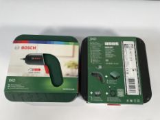 Two Bosch IXO Cordless Screwdrivers.