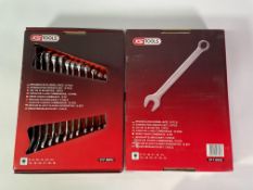 Two KS Tools 517.0052 Classic Combination Spanners Sets Offset 12 Pcs 8-19mm.