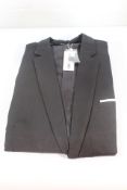 Coofandy Sporty Leisure Blazer Regular Fit Casual, Dark Black, Men's, Size XXXL.
