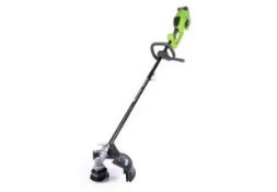 Greenworks GD40BC Cordless Grass Trimmer (No batteries or charger, stock image).