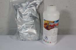 Ten Cowint Textile Ink - White - 1kg and Four Hot Melt Powder P8-2 - 1kg.