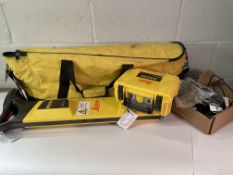 Leica DD220 Smart Utility Locator and DA220 Transmitter (with charger and bag, both power on) - Pre-