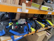 Assorted Scuba and Snorkeling Equipment/Accessories to include an Oceanic Isla Ladies BCD (XS-S, 4-6