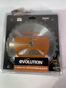 Seven Evolution R255TCT-28T - 255 mm Multi Material Mitre Saw Blades - As New (packaging damaged).