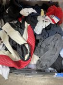 Assorted Clothing and Related - All Pre-owned (Stillage not included).