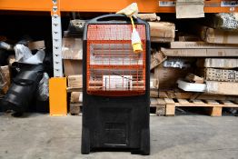 Rhino TQ3 Thermo Quartz Heater, 110V 1.1KW (Not 3 Pin), Black. Unused without Box