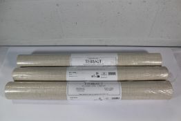 Three Fine Harvest T10950 Flax by Thibaut Wallpaper (68.5cm x 8.2m).