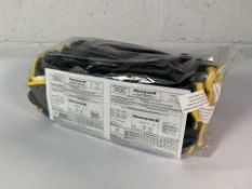 Ten packs of Honeywell Polytril Air Comfort Gloves (10 per pack), Assorted Sizes. As New in bag.