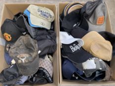 Two boxes of assorted Caps - Mainly Pre-owned.