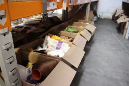 Six Boxes of Miscellaneous Goods, Including Items such as, Workwear, Stationary and Cleaning/Medical