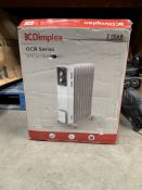 Dimplex OCR Series 2KW Oil Filled Radiator (MN: OCR20), Boxed, Untested.