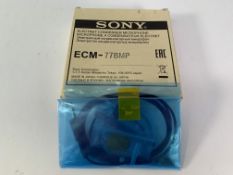 Sony ECM-77BMP Electret Condenser Microphone. As New in Box with Manuals, Untested.