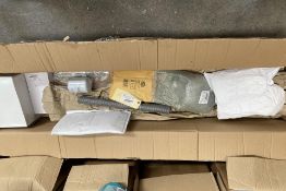 A quantity of Aston Martin parts to include Oli Filter, Clips, Screws, Sensors and Gas Strut (RRP £1