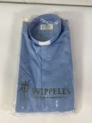 Sixty J Wippell & Co., Clergy Cassocks Shirts in Light Blue (Various Sizes).