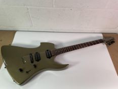Maverick Electric Guitar (Probably Chaos 2) - Olive Green Sparkle - Pre-owned.