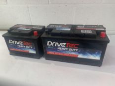 Two Drivetec Heavy Duty Auto Batteries (DM019 And DM075).
