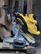 A DeWalt DWS773-LX 216mm Electric Compound Mitre Saw. Pre-owned.