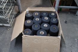 Twenty Eight, Rolls of Thread, Charcoal. In Box