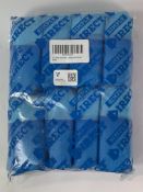 Twenty-Five Packs of Heavy Duty Blue Overshoes, 40 per Pack. As New.