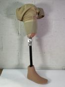 Prosthetic Right Leg.