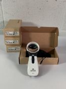 Four Schweizer Ergo-Lux Mobil Magnifiers with Light, 24D 55 4500k, REF 164242B-GB. As New.