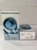 Five Welch Allyn DS-5501-189 Manometer Chrome Highlights (Handheld Gauge and Cuffs).