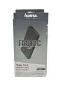 Six as new Hama Fabric 10000 mAh Power Packs in Chilli Red (Boxes sealed).