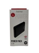 Eight as new Hama Power Pack Slim 5HD 5000 mAh Power Packs in Black (Boxes sealed).