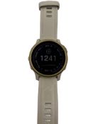 Pre-owned Garmin Fenix 6S Pro Solar GPS Smartwatch in Light Gold/Sand (Factory reset. Scratch to scr