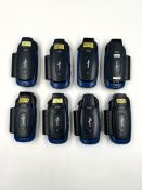 Eight pre-owned Vocollect Talkman A730 Mobile Devices with batteries (Untested, sold as seen).