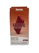 Six as new Hama Fabric 10000 mAh Power Packs in Chilli Red (Boxes sealed).