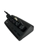 Six pre-owned Motorola DP2400 Digital Two Way Radios and a Motorola IMPRES WPLN4211B Multi-Unit Char