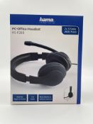 Fourteen as new Hama HS-P200 PC Office Headsets (Boxes sealed) (EAN: 4047443419644).