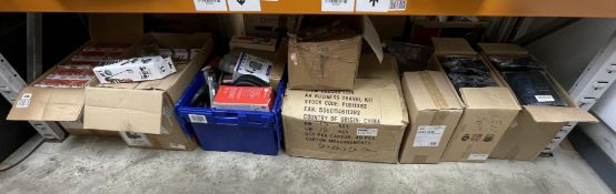 Assorted as new and pre-owned items to include: 100x BG 10AX Black Nickel Flatplate Push Switch door