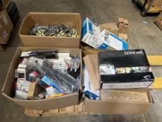 A quantity of assorted printer cartridges (All items sold as seen).