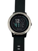 Pre-owned Garmin Vivoactive 3 GPS Smartwatch in Silver/Black (Factory reset).