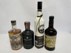 Bareksten Botanical Aquavit (40%), Beylerbeyi Gobek Raki (45%), Kinsale Blacks Spiced Irish Rum (40%