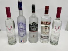 Three Vodkas: Smirnoff Recipe N0 21 - 1ltr, Russian Standard - 1ltr, Saint Germont Reserve - 700ml a