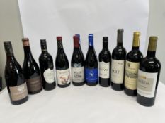 Twelve assorted red wines to include La Motte Pierneef Shiraz Viognier (13.5%), The Wind of Days Le
