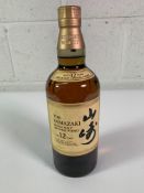 Suntory The Yamazaki Aged 12year Single Malt Japanese Whisky 700ml (No Box).