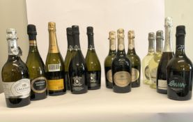 Thirteen assorted Prosecco to include Lagioiosa, Casanova, Valdo Marca Oro, BellStar 13 x 750ml.